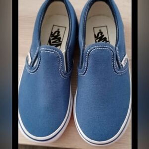 VANS Classic Slip-On Navy Kids Shoes